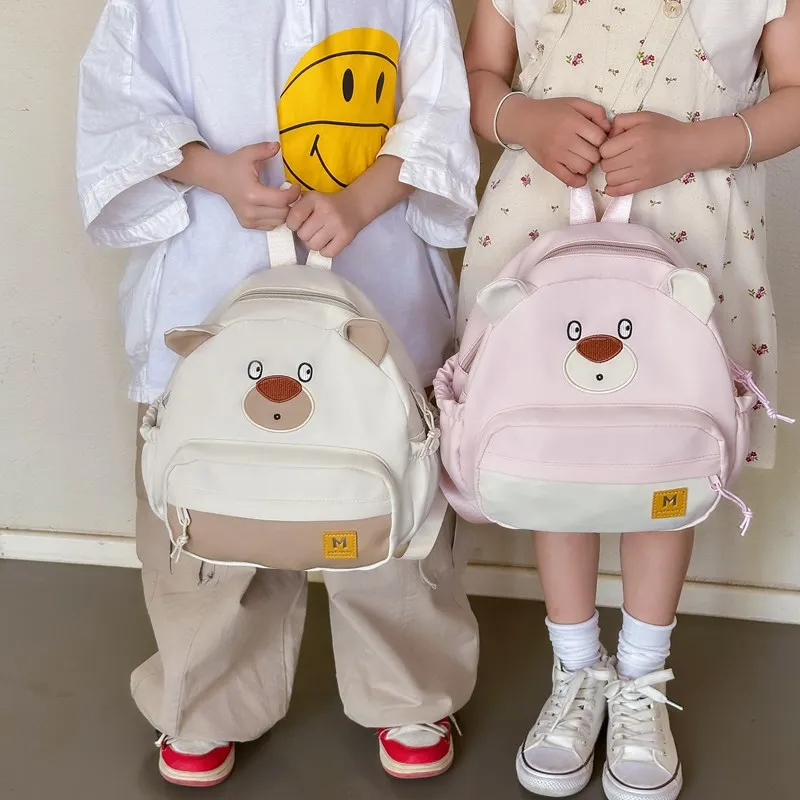 Cute Children Backpack Bear Shoulder Cartoon Fashion Kids Backpack for Boy Toddler Backpacks School Bags Mother Kid Bags Mochila