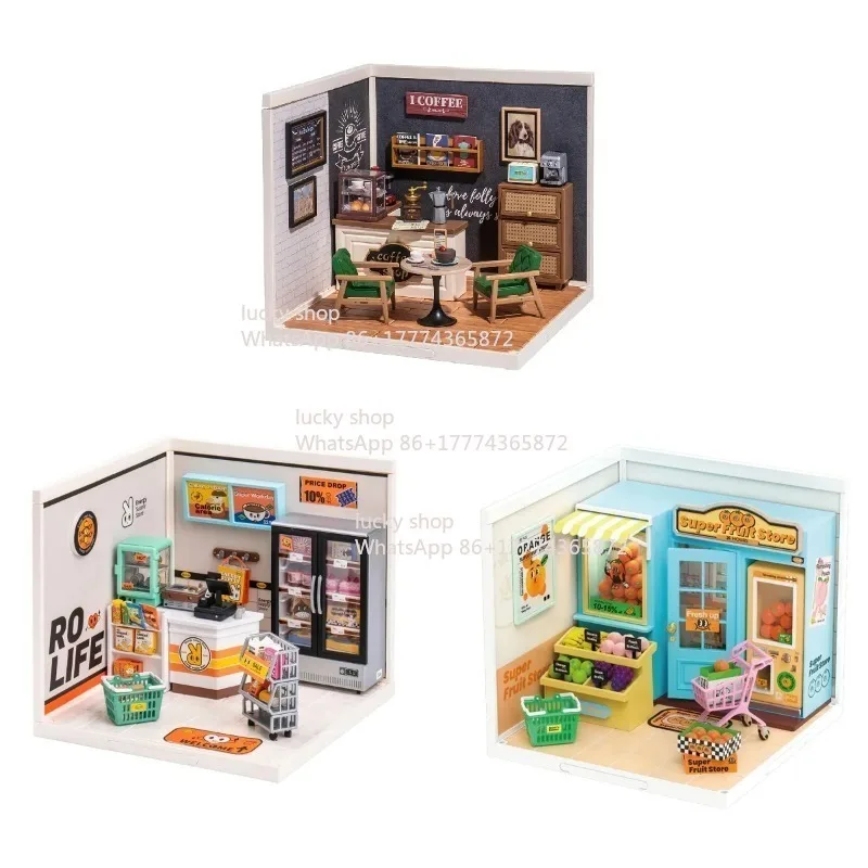 

Fruit Store, Convenience Store, Slow Coffee Shop - Each Cabin Is A Separate Module, Suitable for Miniature Players