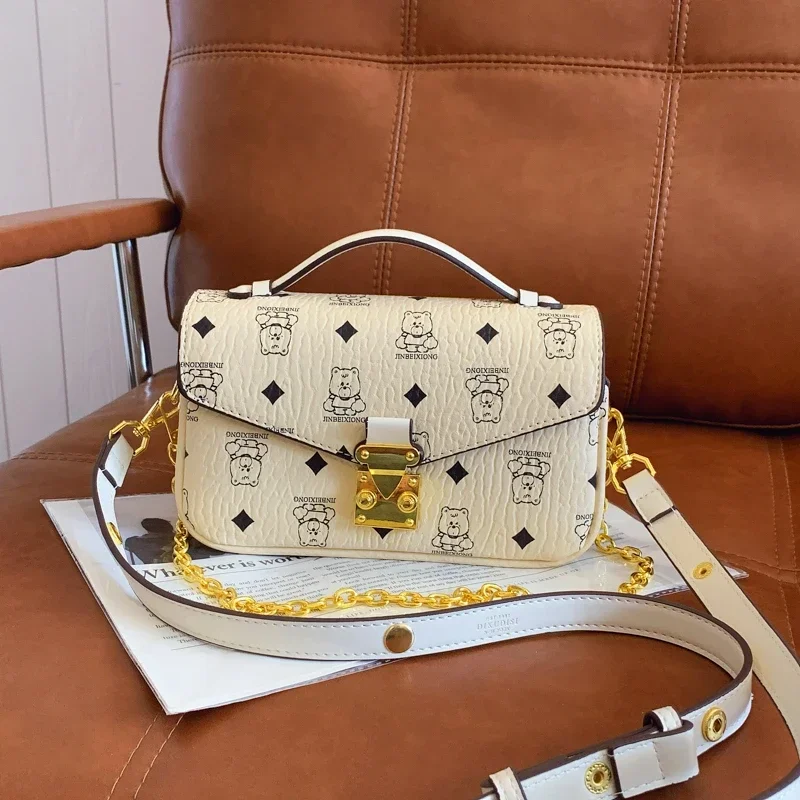 

2023 Новая сумка для телефона-конверт с цепочкой - женская сумочка через плечо, дизайнерская мини-сумка, модный модный аксессуар