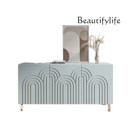 

Modern light luxury dining side cabinet entry porch cabinet simple fashion art locker custom