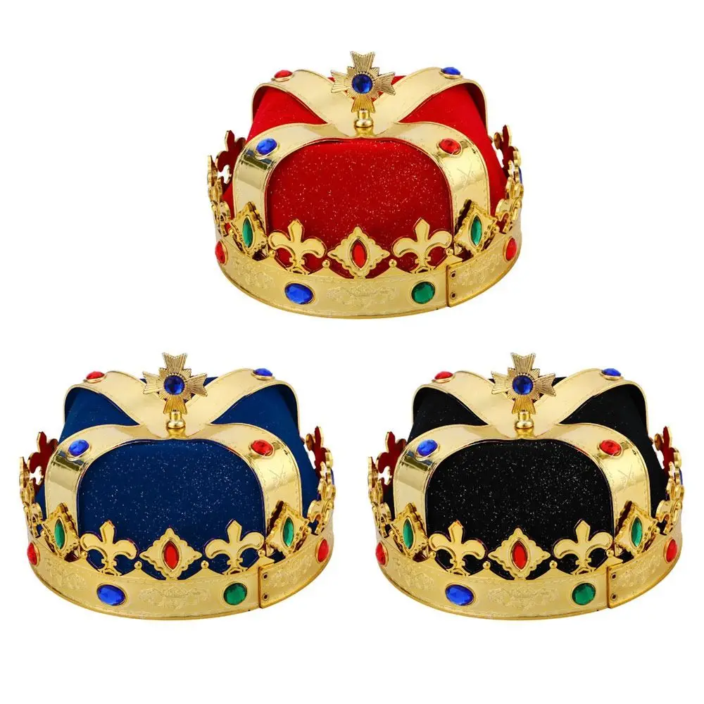 Delicate Boland Royal Queen Coronation King Hat Performance Props Emperor Hat Crown Hat