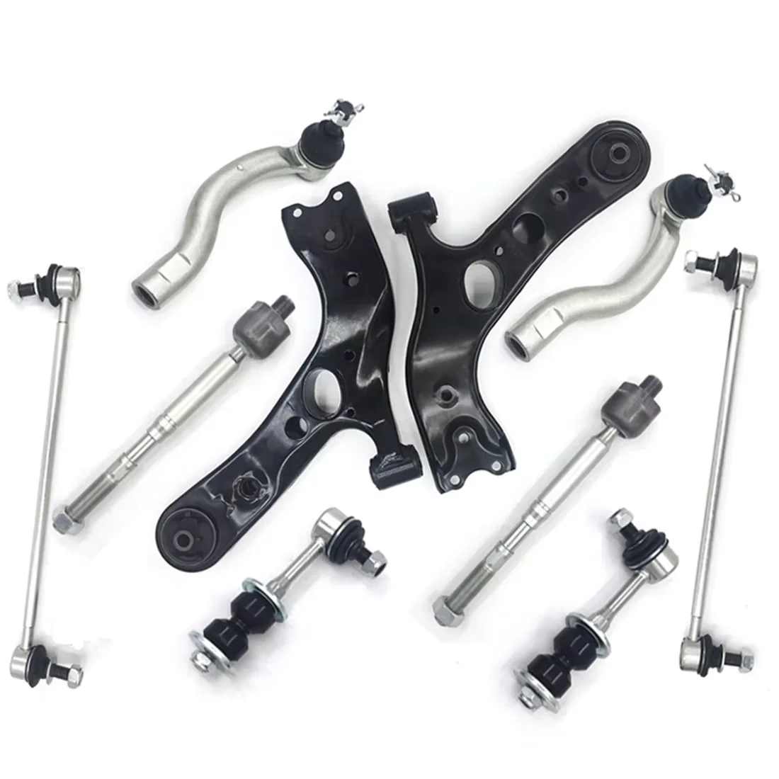 

AzbuStag Front Lower Control Arm Sway Bar Link Tie Rod Suspension Kit 10Pcs for TOYOTA RAV4 2006-2018 EV800328 4551042030