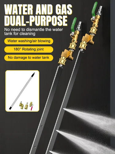 Herramienta de limpieza de radiador de coche, condensador de tanque de agua, pistola de agua para radiador de coche, herramienta de limpieza gratuita, 40/60cm