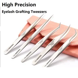 High Precision Eyelash Grafting Tweezers Anti-Static Professional Eyelash Extension Tweezers for Eyelash Artist Makeup Tool
