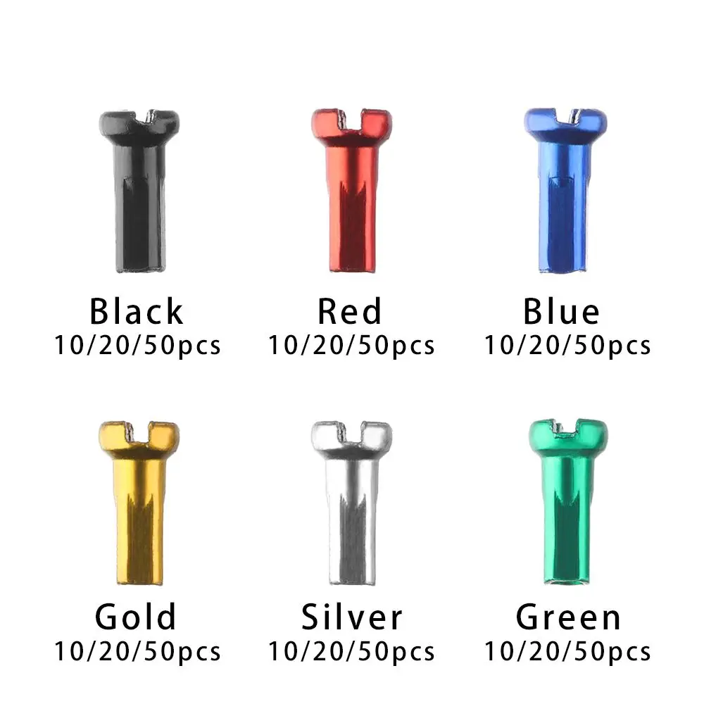 6 cores liga da bicicleta anodizado 14mm acessórios roda de bicicleta falou mamilos multicolorido ciclismo raios mamilos