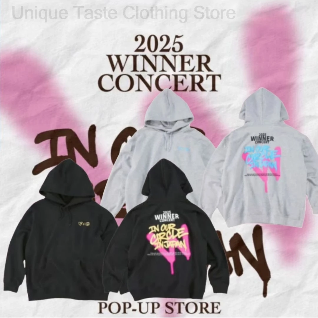 

Kpop WINNER 2025 CONCERT толстовки модные толстовки с принтом в стиле хип-хоп уличная одежда популярные Y2k для женщин и мужчин осенние теплые свободные толстовки