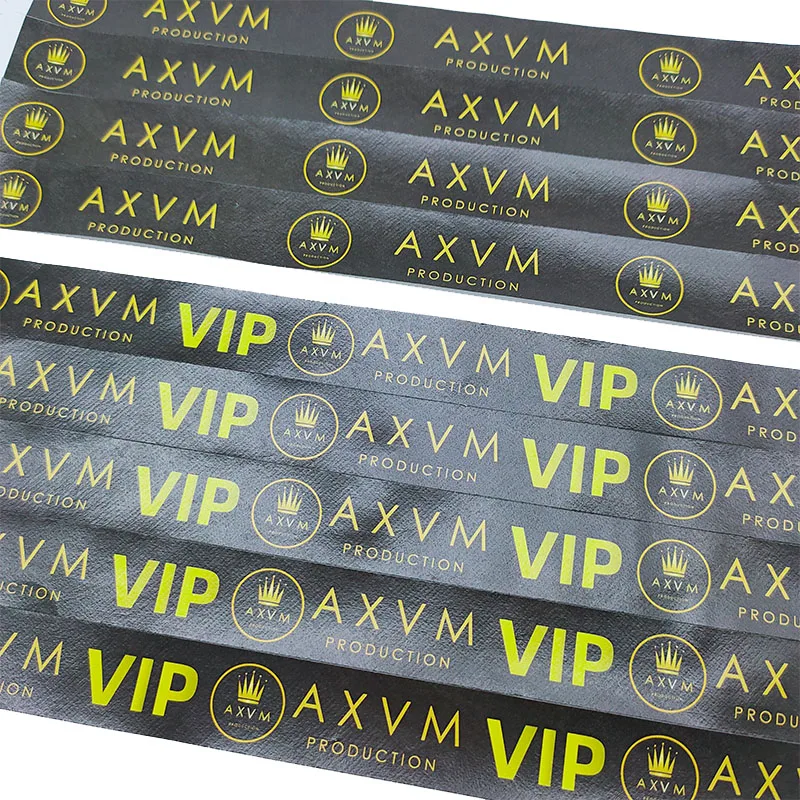 100pcs Count Factory Wholesale Festival Wrist Bands ,Waterproof Events Bracelets,Entrance Tickets VIP Wristbands Support Custom