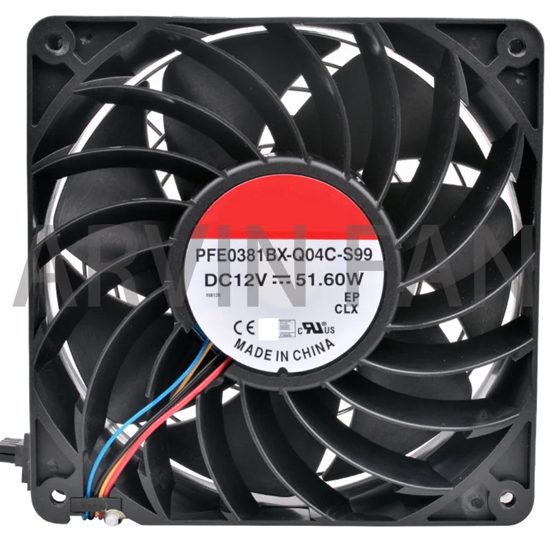 Brand New Original PFE0381BX-Q04C-S99 14cm 140mm 140x140x38mm DC12V 51.60W Strong Wind Flow Cooling Fan For Server