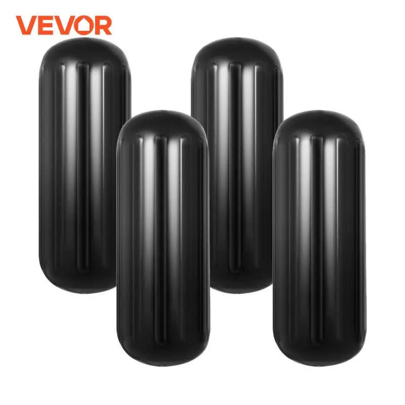 VEVOR 4PCS 10X 28 Inchs Boat Fender Vinyl Bumpers with Inflate Pump Mooring Dock Shield Protection Canoe Pontoon Sailboats Yacht