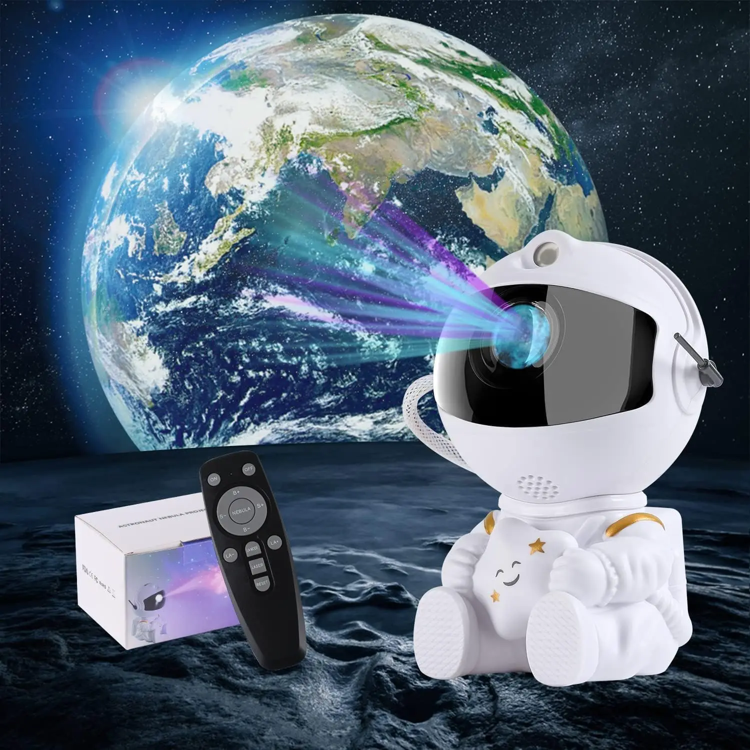 Astronaut Starry Sky Projector Adult Night Light Star Projector LED Astronaut Lamp Galaxy Projector for Bedroom Playroom