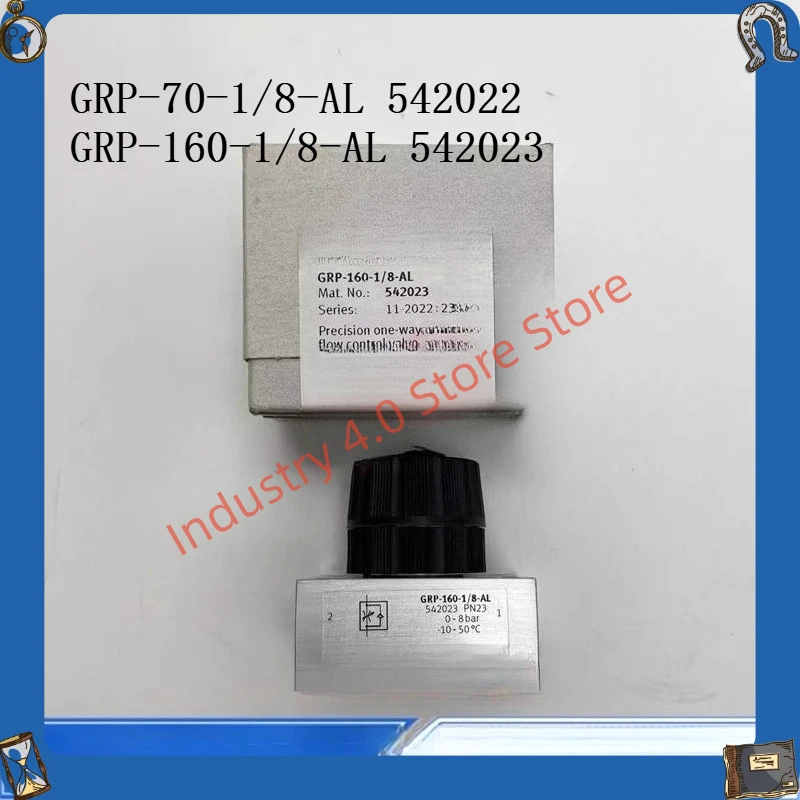 

Precision one-way throttle valve GRP-70/160-1/8 -AL 542022 542023 new in box