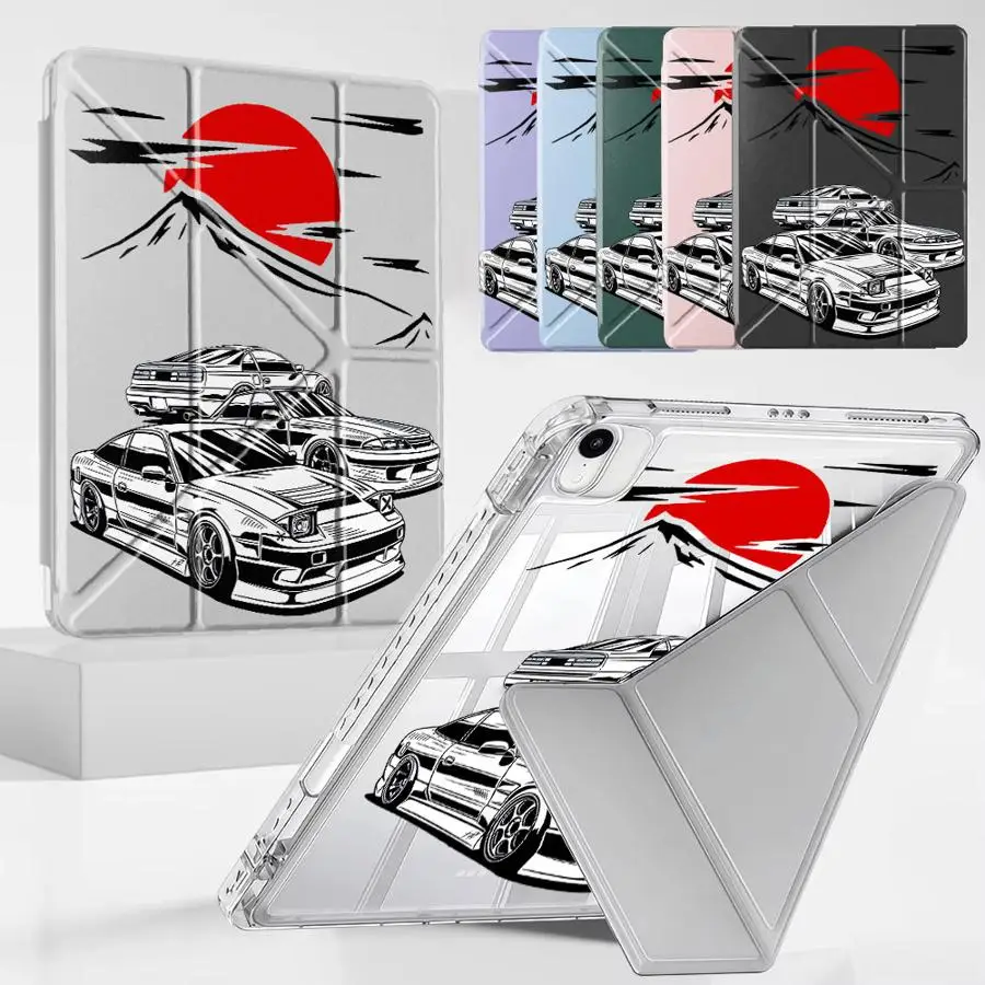 

Tablet Case For iPad Pro 11th 10th 9th 8th 7th 12.9inch Air 4 5 M3 M2 1 2 M4 11inch Mini 6 7 Pro 2025 Y-Fold Holder Cover Tokyo