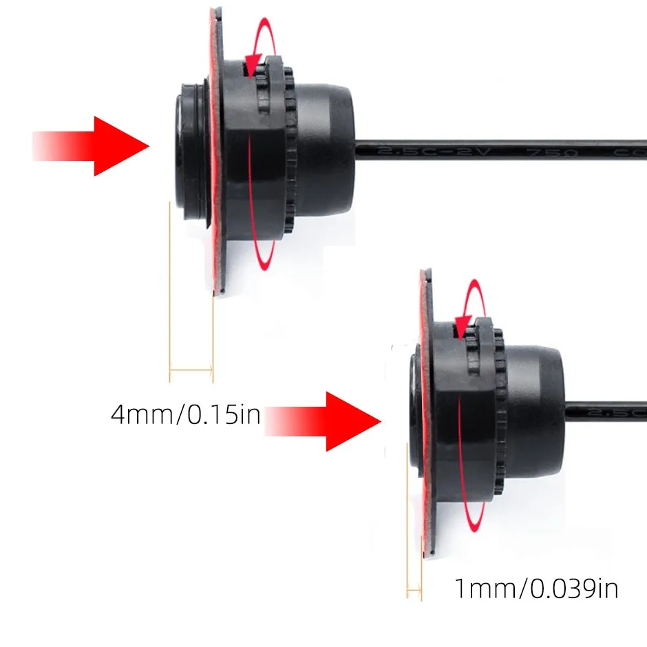 16.5mm Original Embedded Flat Car Parking Sensor Parktronic Reverse Probe Ultrasonic Matte  Black Grey Silver  for Backup Rada
