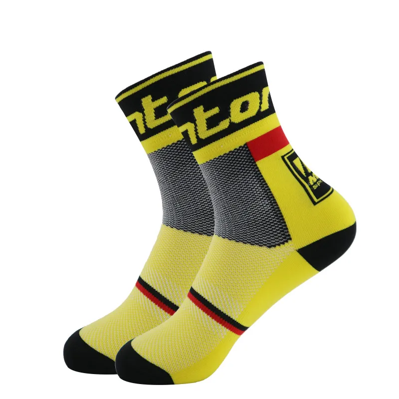 Chaussettes de sport respirantes de marque professionnelle, pour vélo de route, VTT, course, cyclisme, haute qualité