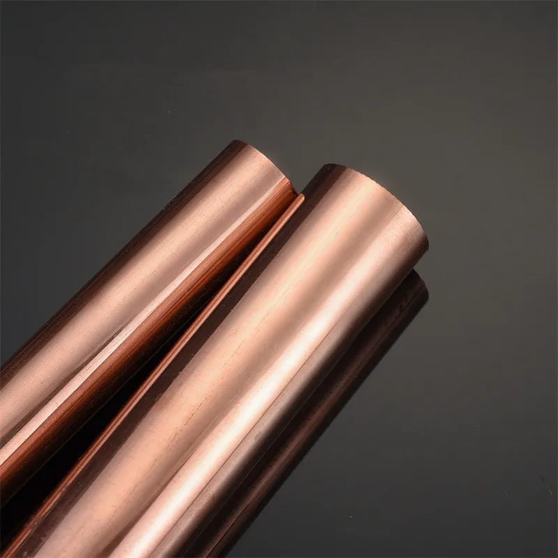 Copper Round Solid Rod Bar Copper Rod Length 100/150/200/250/300/400mm Diameter 10/12/14/15/16/18/20mm Brass Stick T2 Copper Bar