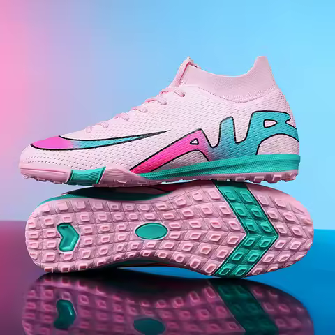 New Men Football Boots Grass Futsal Sneakers High-quality Match Cleats High-top Non-Slip Soccer Shoes Indoor Hot-selling Outdoor