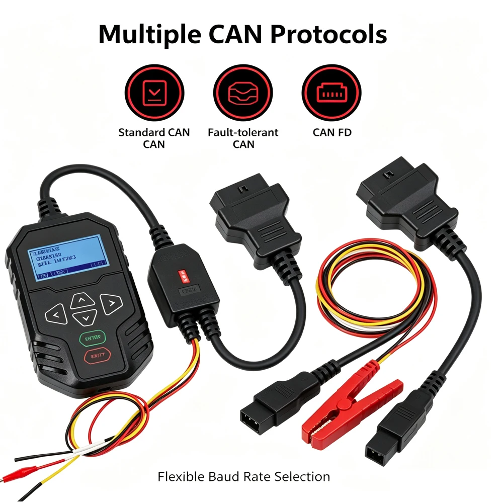 OBDSTAR CAN Driver Gateway Simulator OBDSTAR MT203 For Automotive Electronics Repair Dash Audio Gear Lever Testing
