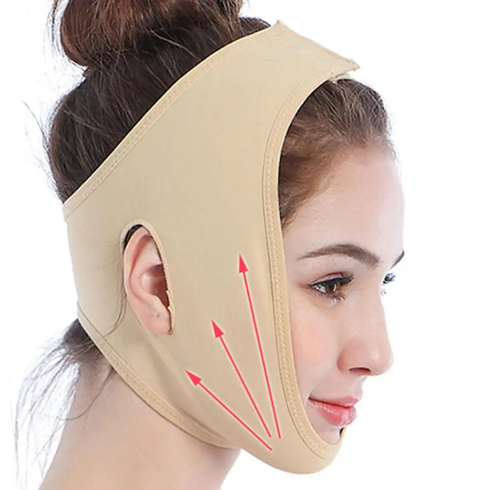 Bandage facial élastique amincissant pour femmes, bandes V Line Shaper, formateur de ruisseau déformable, beauté des joues, lifting du visage, masseur, soins du visage, Ja Q4M6