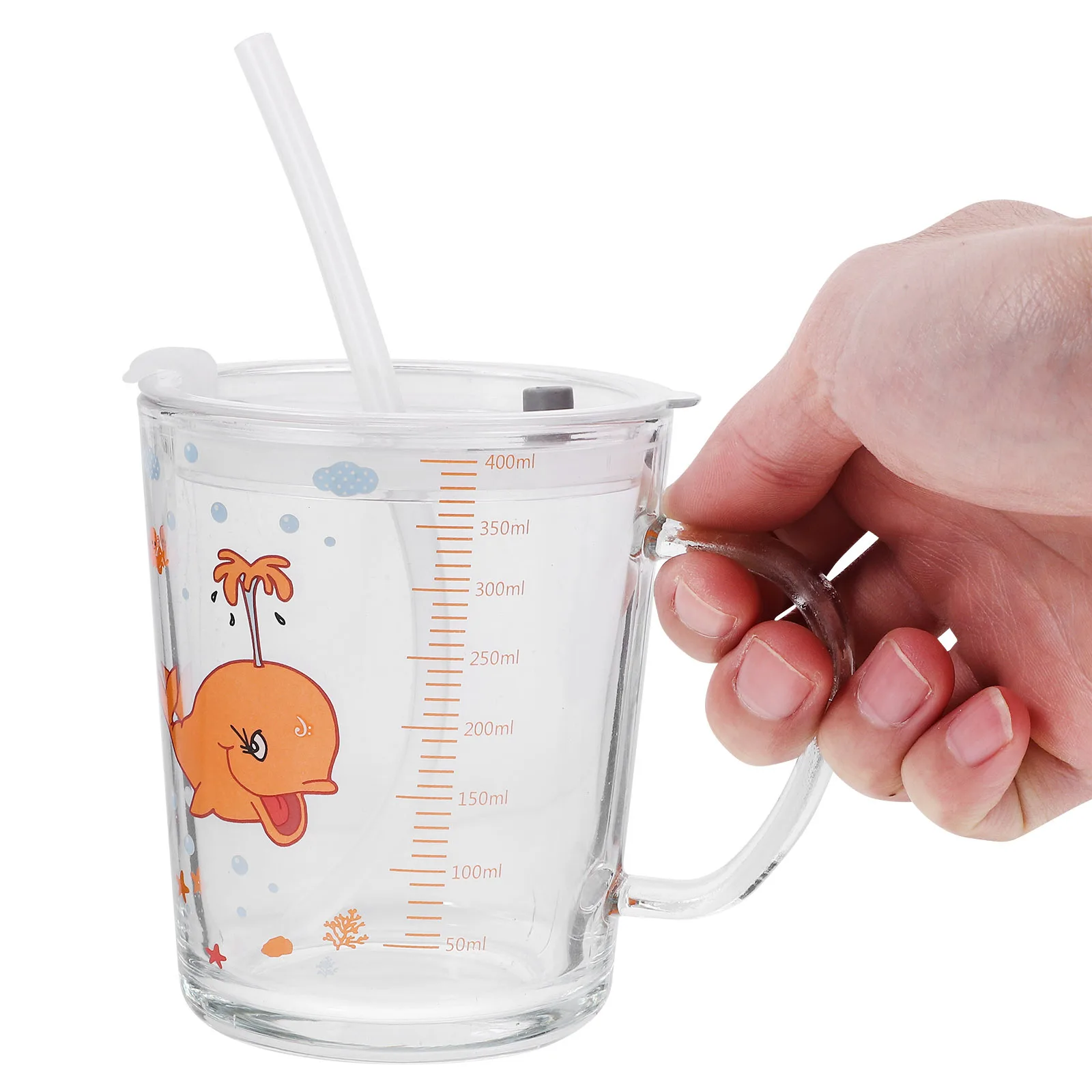 

Water Cup Cartoons Drinking Cups 's Clear ’s Pattern Juice Adorable