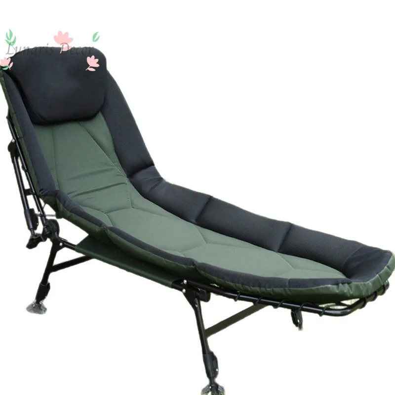 Extra Wide Portable Folding Camping Cot Heavy Duty Office Lunch Break Nap Bed Multifunctional Single Foldable Rest Bed