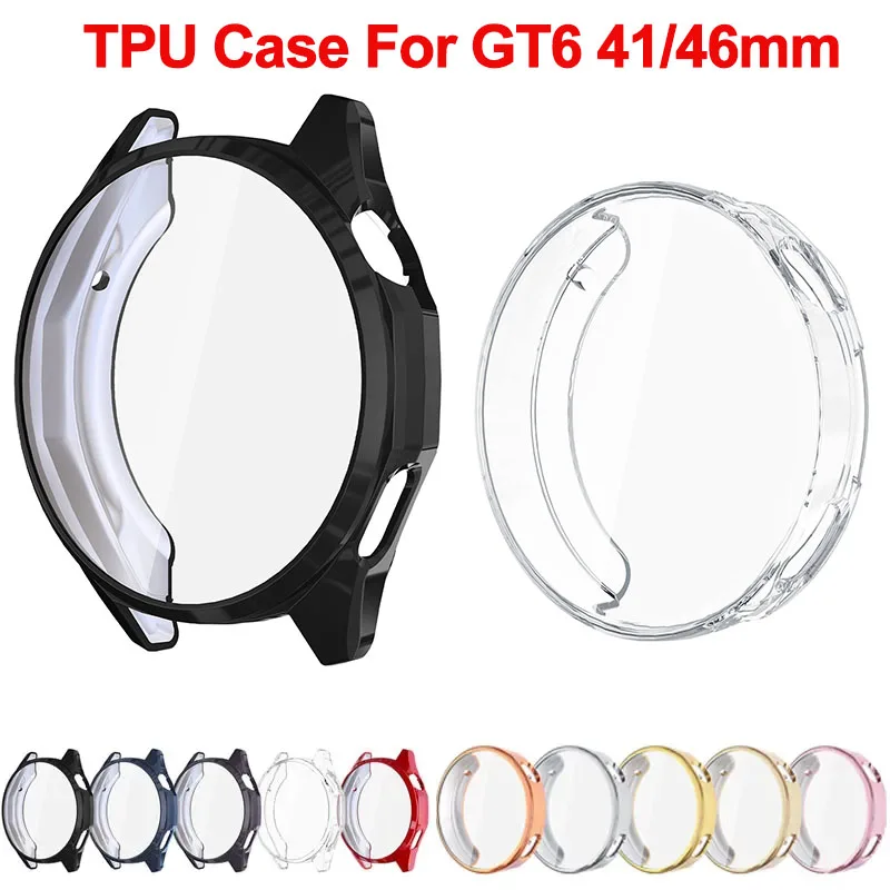 Soft TPU Case For Huawei GT6 41mm 46mm Screen Protector All-Around Protective Cover Shell For Huawei GT6 Bumper Accessories