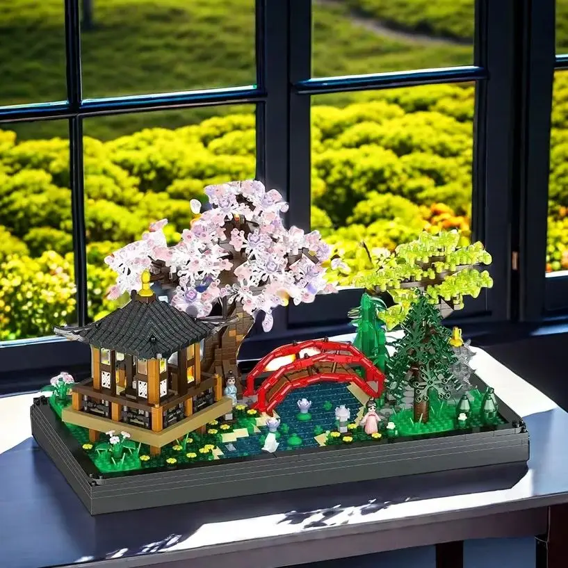 

Садовый пейзаж, архитектура, микро-минимальный строительный блок, игрушка, уникальная деталь дисплея, идеальный подарок, средство для снятия стресса, развивающая игрушка