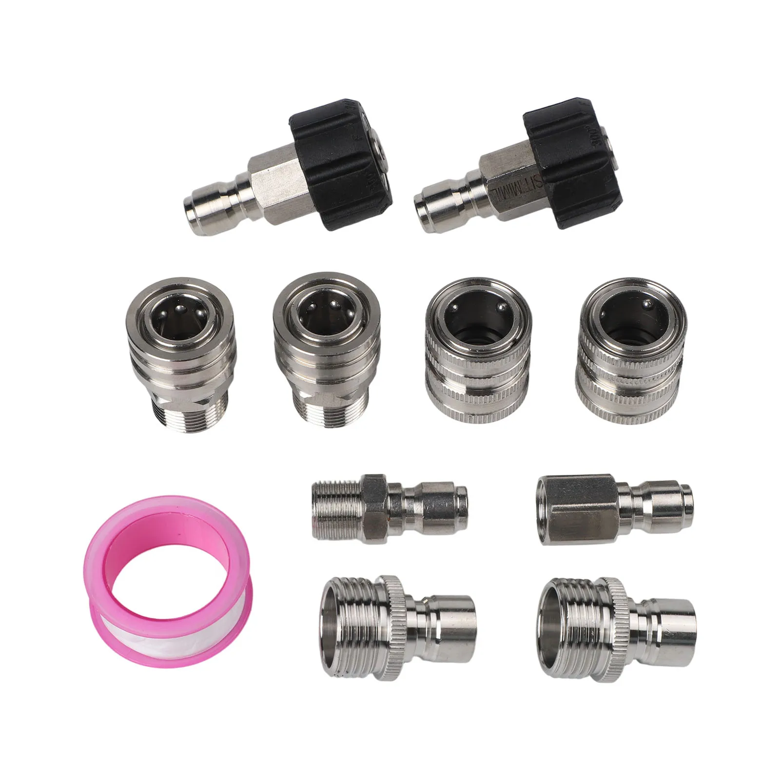 M22-14 Connector Pressure Washer Kit Effective Cleaning 10 Piece Connector Set Easy Installation Enhanced Cleaning Efficiency
