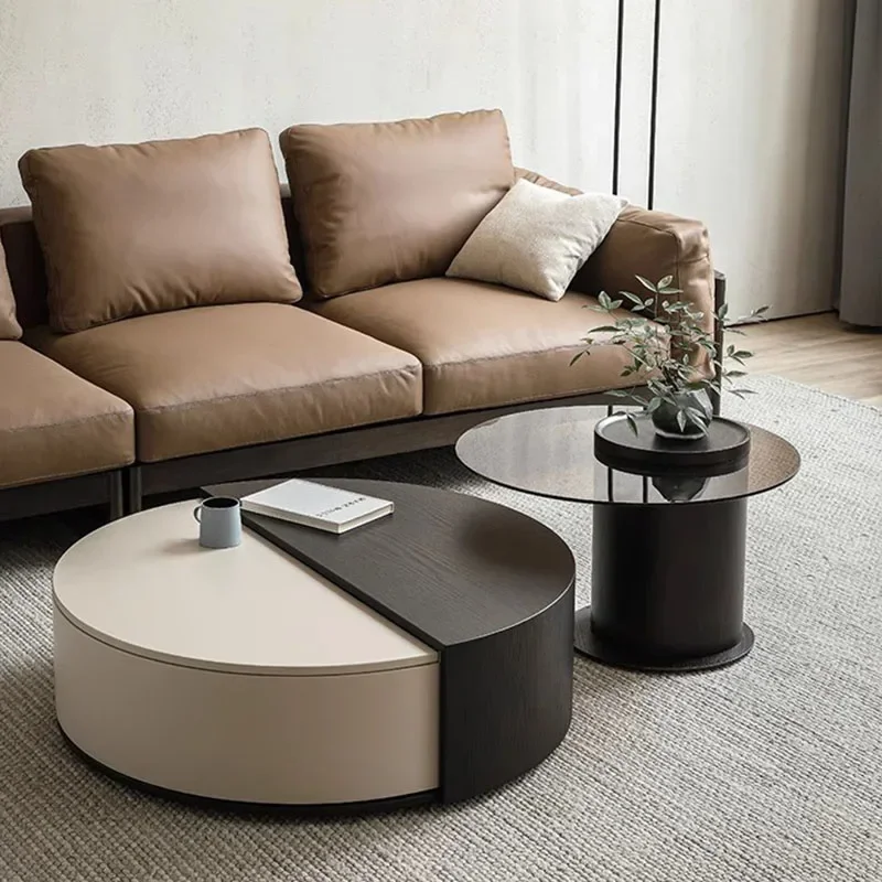 

Luxury Minimalist Coffee Table Center Decor Modern Nordic Interior Round Side Table Living Room Entrance Hall Home Furniture