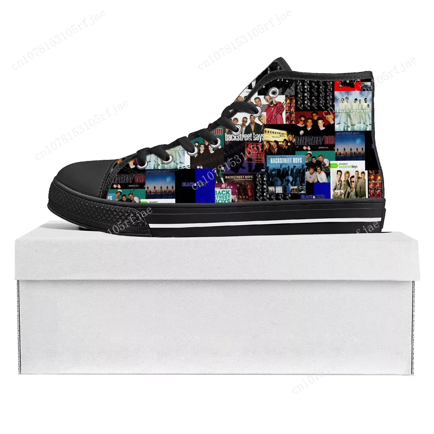 Backstreet Boys Pop Band Bsb Fashion High Top High Quality Sneakers Mens Womens Teenager Canvas Sneaker Couple Shoe Custom Shoe