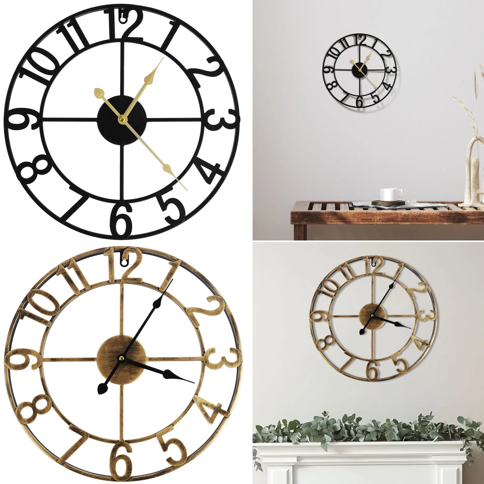 Rustic Large Wall Clock: The Ultimate Timepiece for Modern Farmhouse & Industrial Interiors
