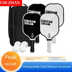 Pickleball Paddles Carbon Fiber Surface USAPA Approved Seat Pickleball Paddle Racket Honeycomb Core Gift Kit Indoor Outdoor