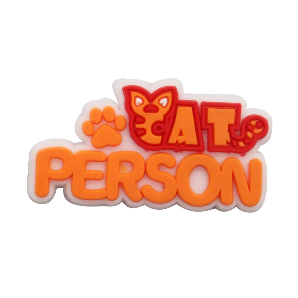 1-17PCS PVC Kawaii Tier Katze Mama Sandale Schuh Dekoration Schnalle Charms Fit Armbänder Loch Slipper Zubehör kind Weihnachten Geschenk