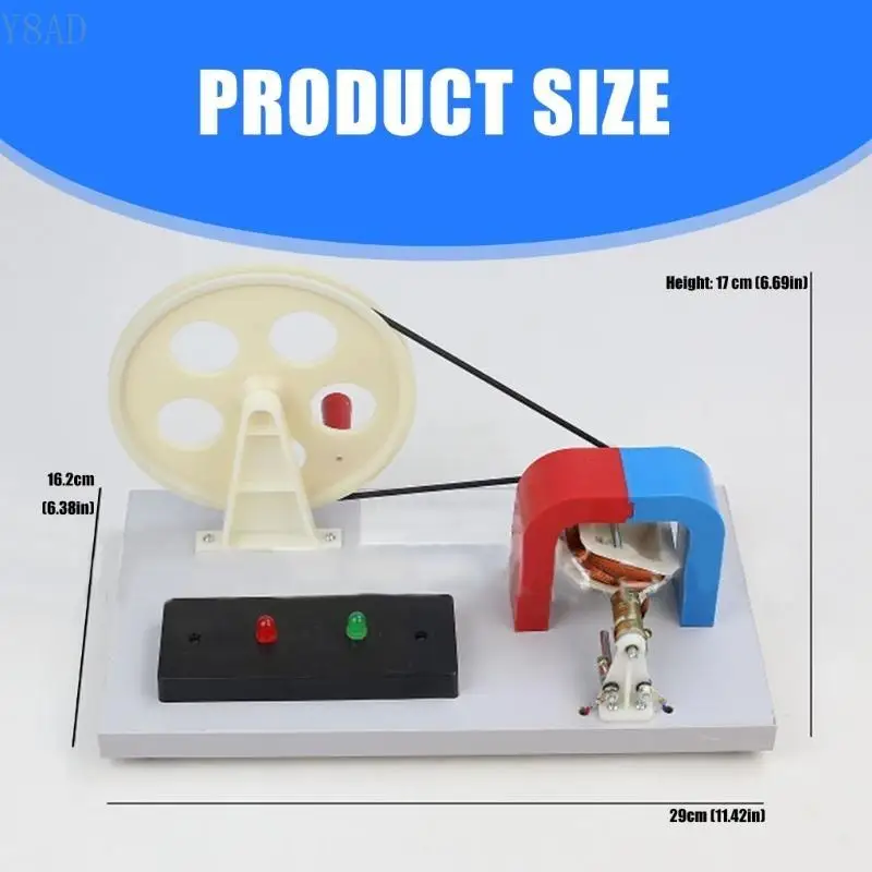 Y8AD Ручная рукоятка AC & D-C Генератор ручной генератор Физика ручной генератор генератор.