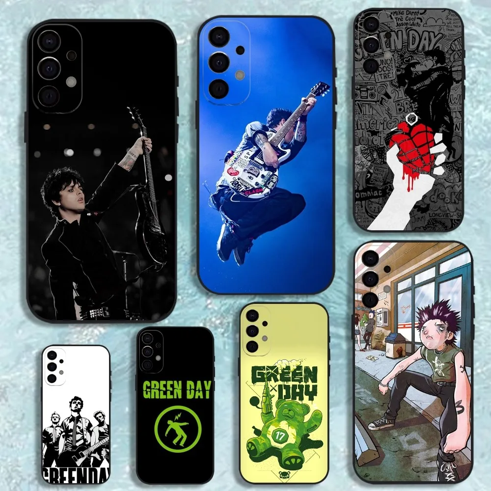 

B-Billie J-Joe G-Green Day Phone Case For Samsung S25,S24,S21,S22,S23,S30,Ultra,S20,Plus,Fe,Lite,Note,10,9,5G Black Cover