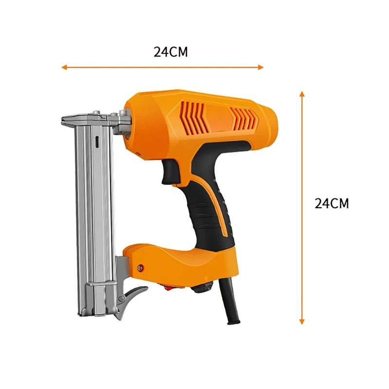 2300W 220V Electric Straight Nail Gun 10-30mm High Power Heavy-Duty Woodworking Tool Electrical Staple Nail Guns