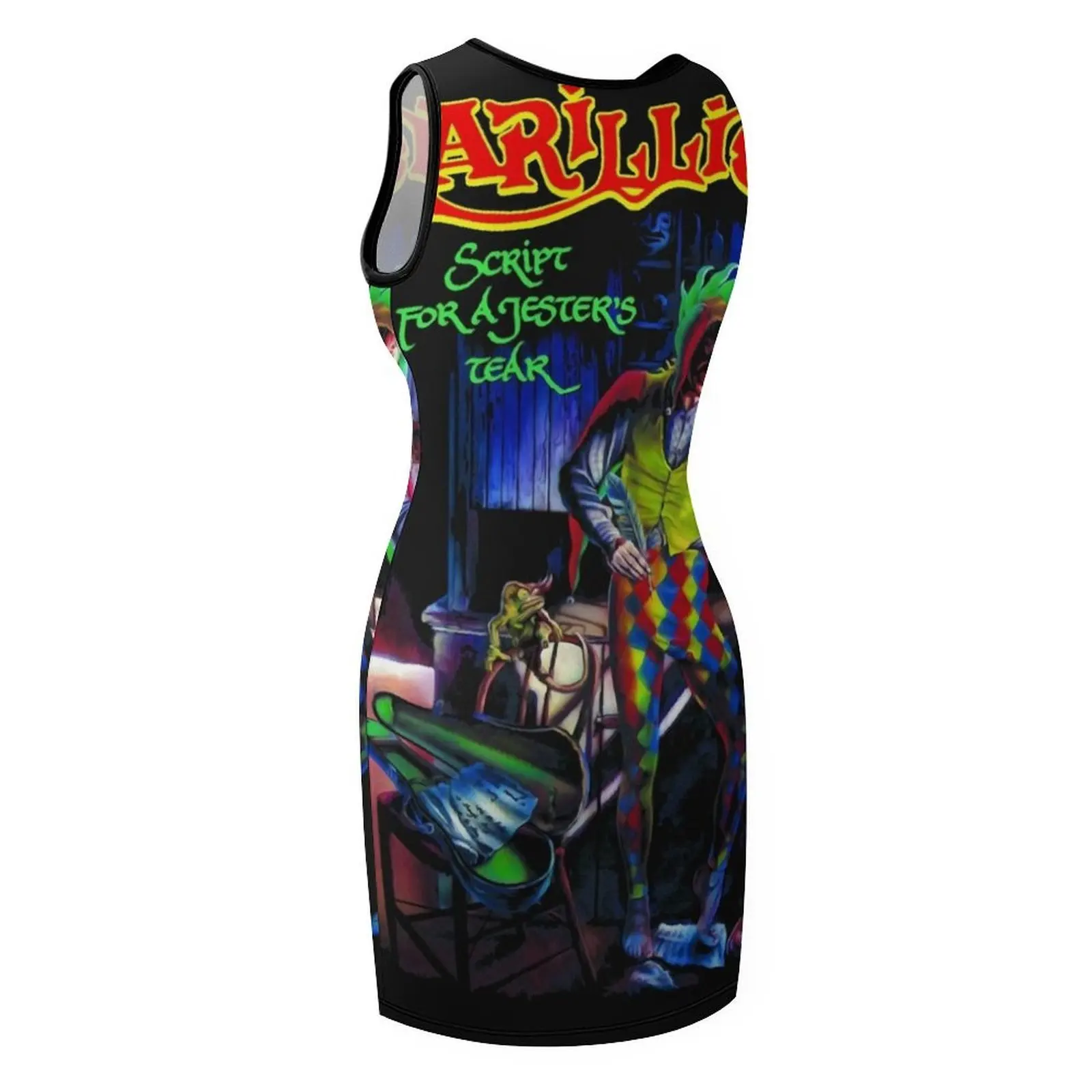 ブリティッシュ ロック MARILLION エッセンシャル Tシャツ ノースリーブ サンドレス エレガント ドレス プラスサイズ 妊婦用ドレス