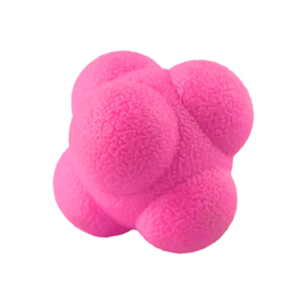 

Durable 5.5cm Hexagon Reaction Ball Reflex Games Portable Irregular Direction Ball Improve Hand Eye Coordination Elasticity Ball