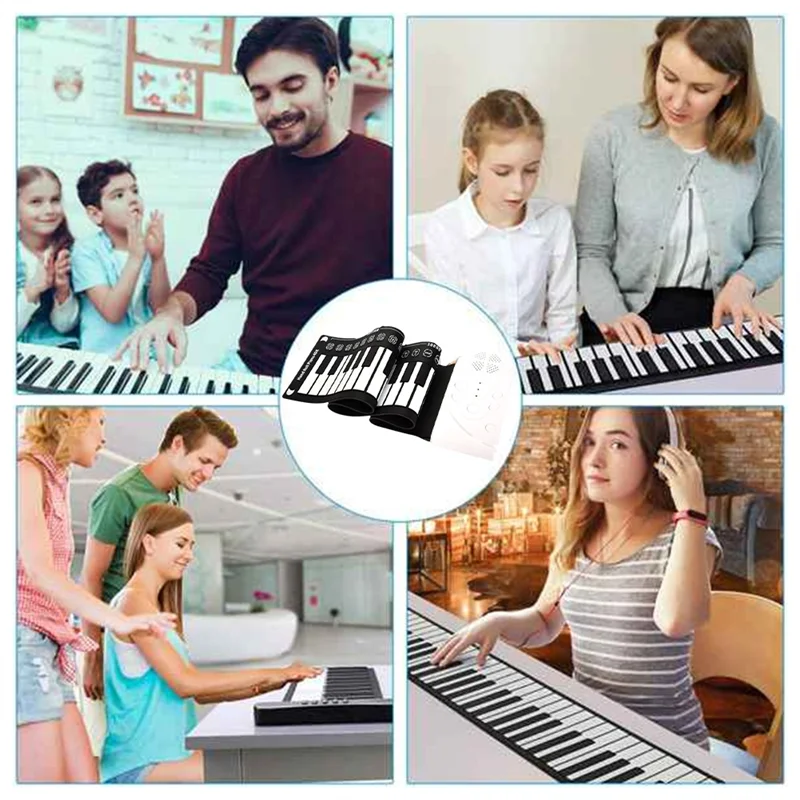 

A06F-Roll Up Piano 49 Keys Electric Piano Keyboard 49 Keys Portable Electronic Piano Portable Keyboard Piano