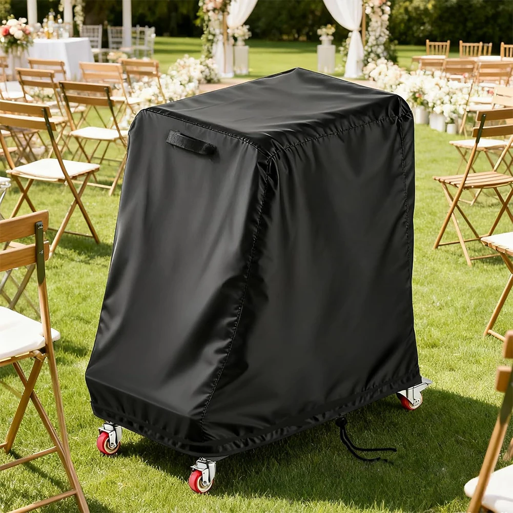 

LShaped Folding Chair Storage Rack Cover Waterproof Oxford Cloth Protective Cover UV Resistant for Chair Trolley Storage