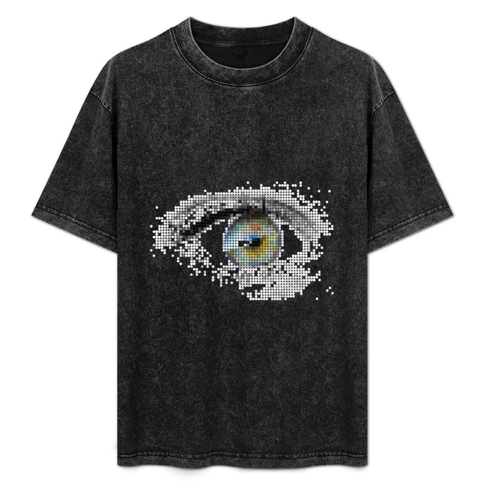 

Mosaic Eyes 1 T-Shirt Aesthetic clothing shirts graphic tee man clothes Men's cotton t-shirt