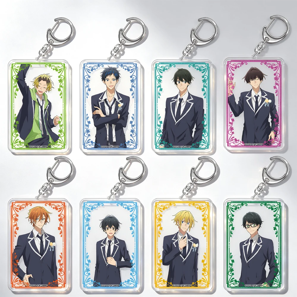 Llavero de acrílico de Sasaki y Miyano, Sasaki Shumei, Miyano Yoshikazu, Hirano Daiga, Kagiura Akira, figura de uniforme escolar de anime BL, para bolso.