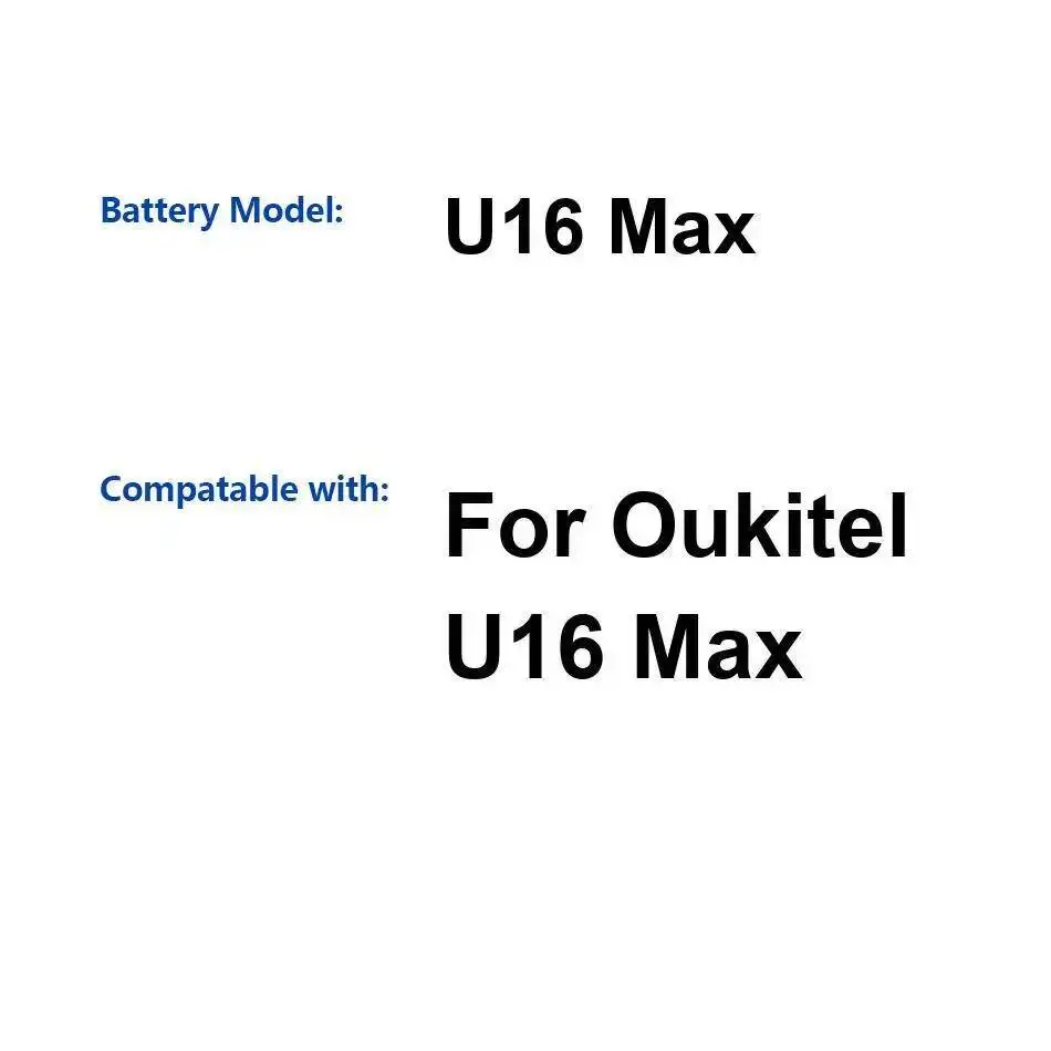 

Для высокоэффективного аккумулятора мобильного телефона Oukitel U16 Max емкостью 4000 мАч