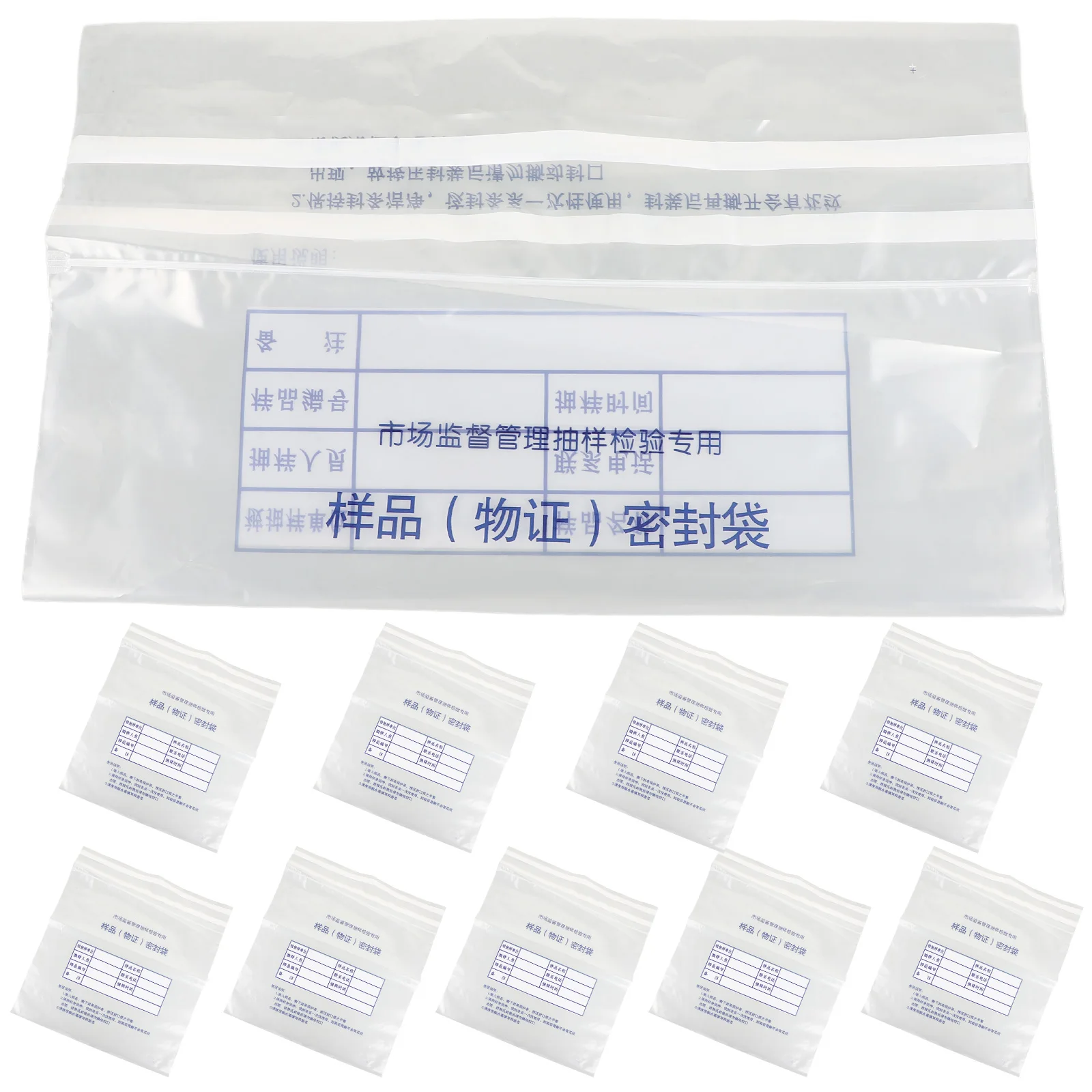 

10Pcs Tamper Proof Bank Large Clear Plastic Evidence Envelopes Writable Self Adhesive Strips Secure Packaging