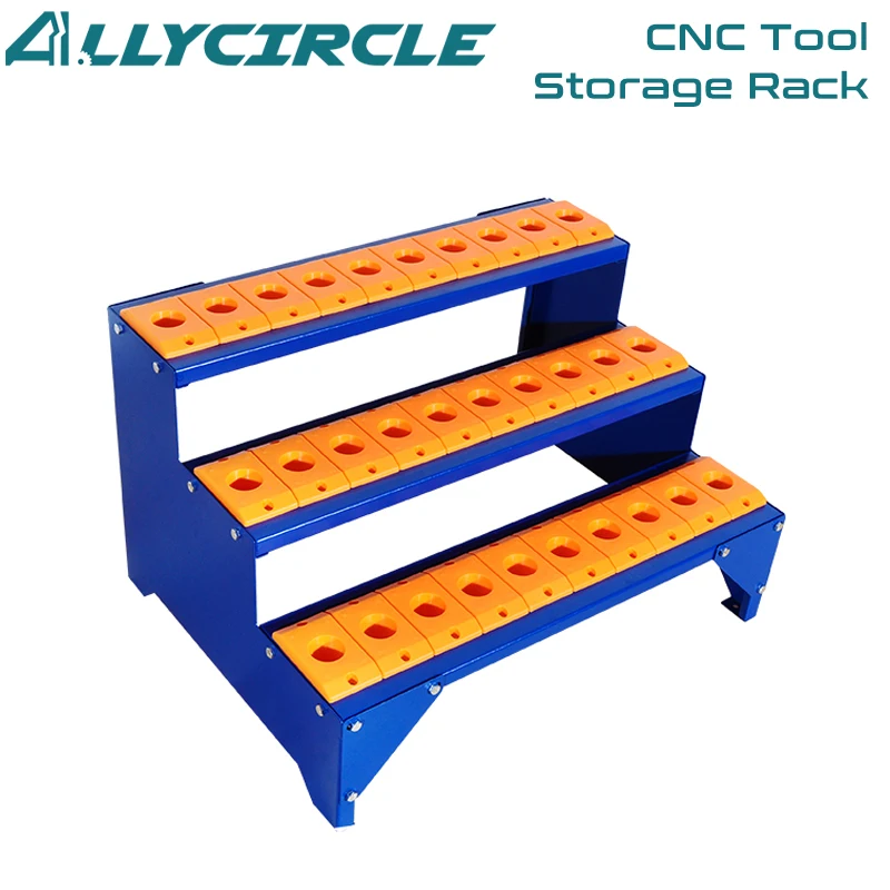 Stepped Tool Holder para Cnc Gabinete de Armazenamento 30 Buracos Mistos Colocação Livre Mala de Ferramentas Espessado Abs Bt30 Bt40