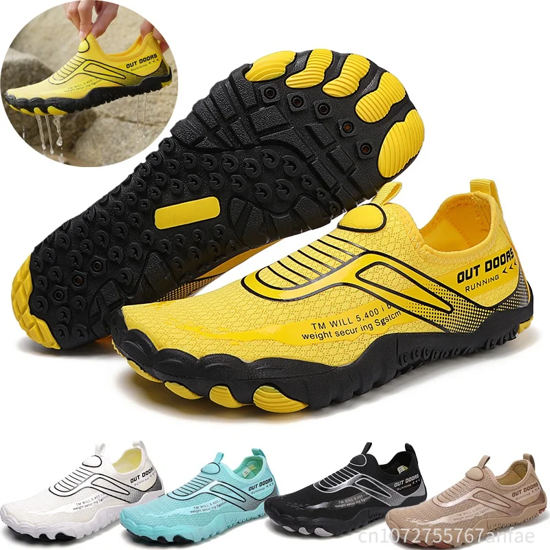 

Water Shoes Women Men Slip On Beach Barefoot Outdoor Upstream Wading Swimming Aqua Shoes Summer Training Gym Sneakers Unisex New