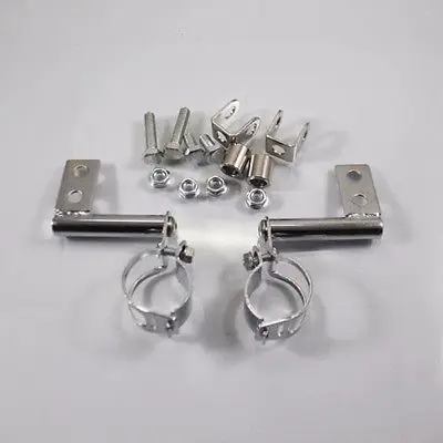 2Pcs Universal DC 12V 4 Motorcycle Bullet Headlight Spot Fog Lamp Chrome Lamp Amber Light for Harley for Honda for Yamaha
