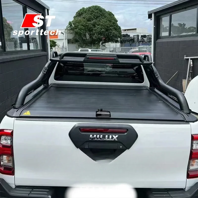 

Лидер продаж на заводе ST OEM/ODM, высококачественные внешние аксессуары, втягивающая крышка Tonneau с паролем для Hilux Revo Adven