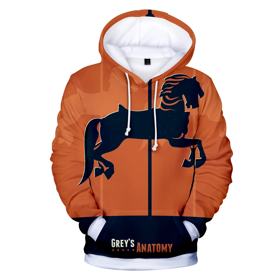 Harajuku Youthful Tumblr Grays Anatomy Gray's Anatomy 3D print Hoodies Sweatshirts Men/Women Sweatshirt Long Sleeve Pullovers