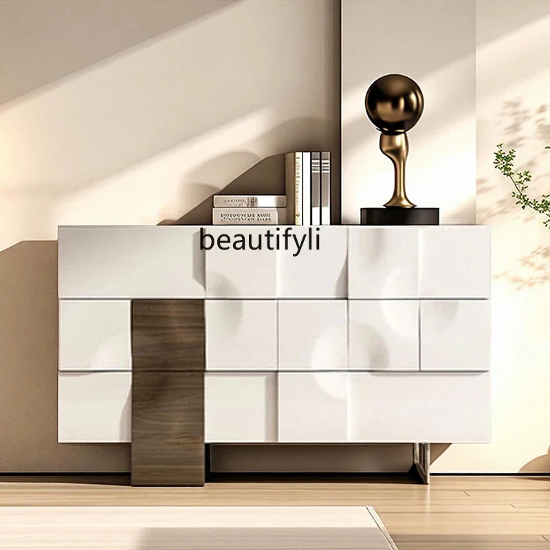 

F Italian light luxury porch cabinet simple modern storage locker living room corridor decorative cabinet