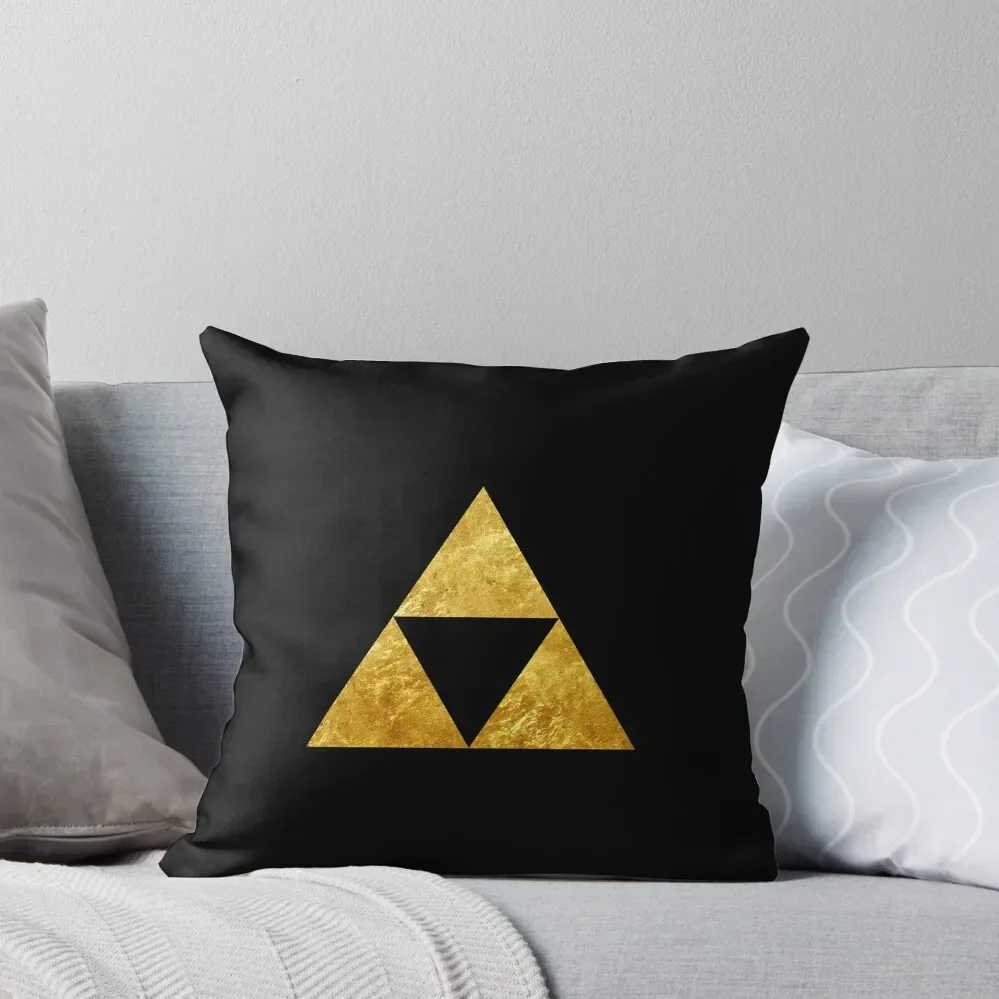 Gold Triforce Symbol Zelda Throw Pillow Pillow Cases Decorative Luxury Sofa Cushions christmas cushions covers Pillow